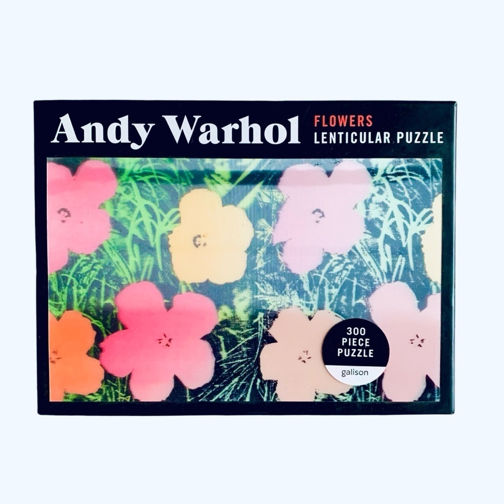 Andy Warhol holographic flowers 300 puzzle piece complete set Lenticular​​​